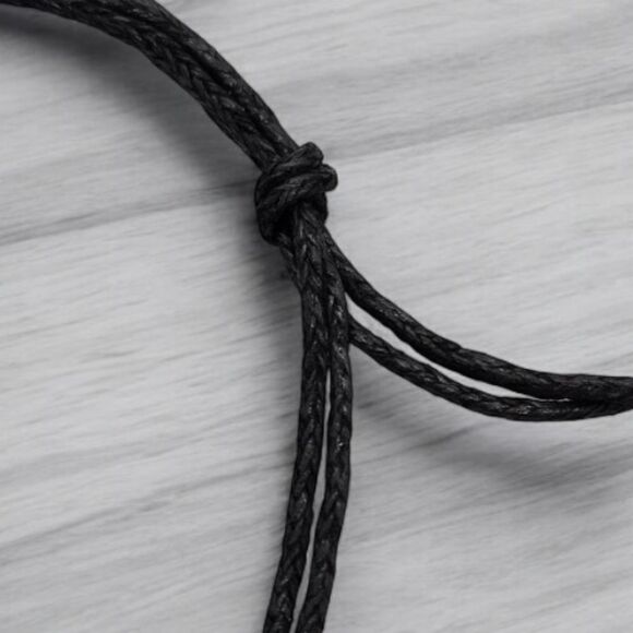 Turtle Anklet 3D Charm Adjustable Length Corded Ankle Bracelet Women's Jewelry - Picture 4 of 4